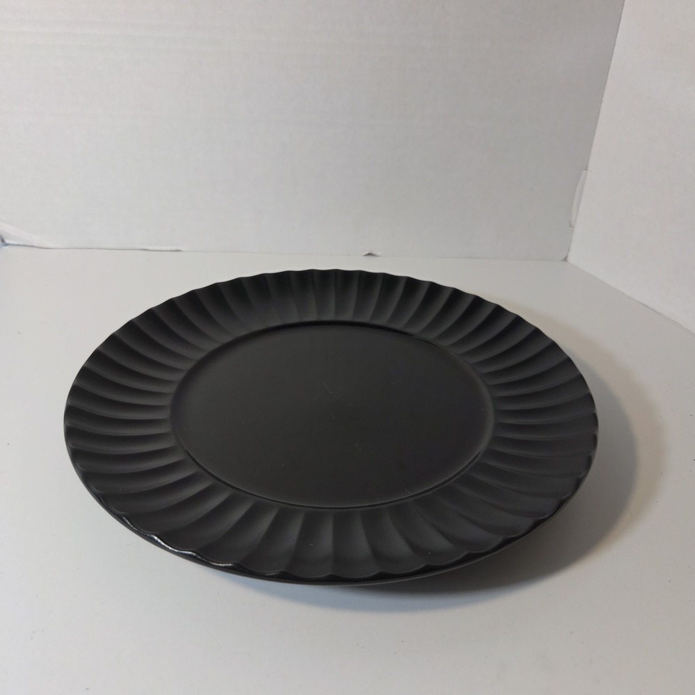 Sasaki Dynasty Black Twilight Dinner Plates/ Good Condition | Rare 17062